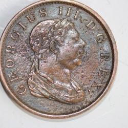 Monnaie 1 Stiver Georges III 1813 Demarary et Essequebo Guyane