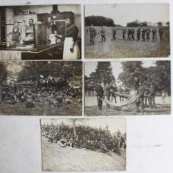 Anciennes cartes photos École de recrue infanterie Lausanne