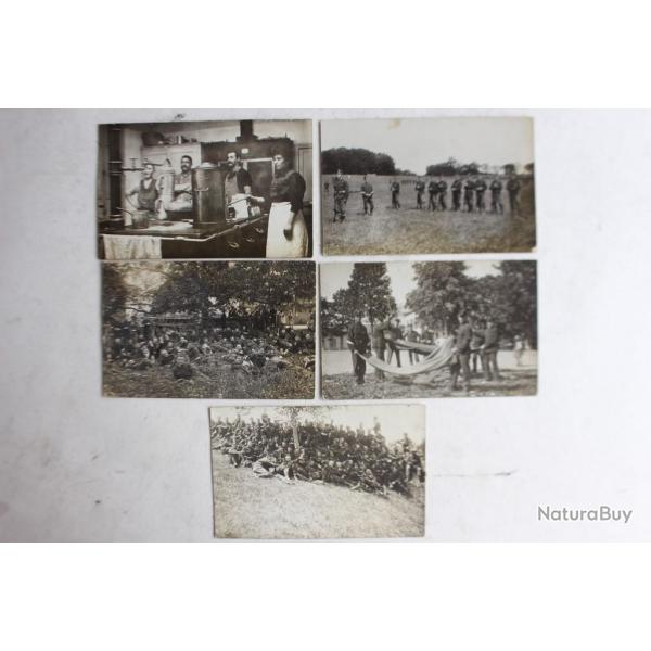 Anciennes cartes photos cole de recrue infanterie Lausanne militaria