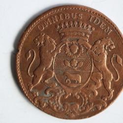 Jeton noblesse Nicolas Claude Rousselot maire Dijon 1766 Bourgogne