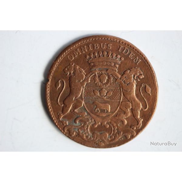 Jeton noblesse Nicolas Claude Rousselot maire Dijon 1766 Bourgogne