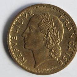 Monnaie 5 francs Lavrillier 1946 bronze-aluminium Castelsarrasin