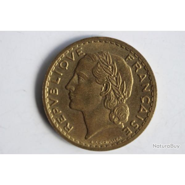 Monnaie 5 francs Lavrillier 1946 bronze-aluminium Castelsarrasin