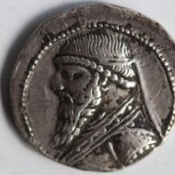 Monnaie Tétradrachme Mithridates II Grèce Royaume Parthe