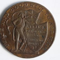 Monnaie 1/2 Penny Allin's 1796 Warwickshire Grande Bretagne