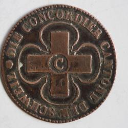 Monnaie 1 Batzen Canton de Fribourg 1827 Suisse