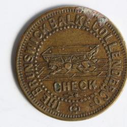 Jeton publicitaire Brunswick Balke Collender Good for 5 ¢ New Era