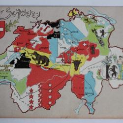 Carte postale ancienne Gruss aus der Schweiz Carte Suisse