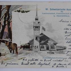 Carte postale ancienne Frauenfeld post Suisse Exposition agriculture