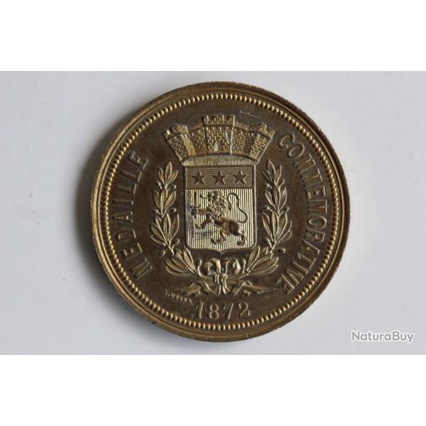 Mdaille commmorative Exposition universelle LYON 1872