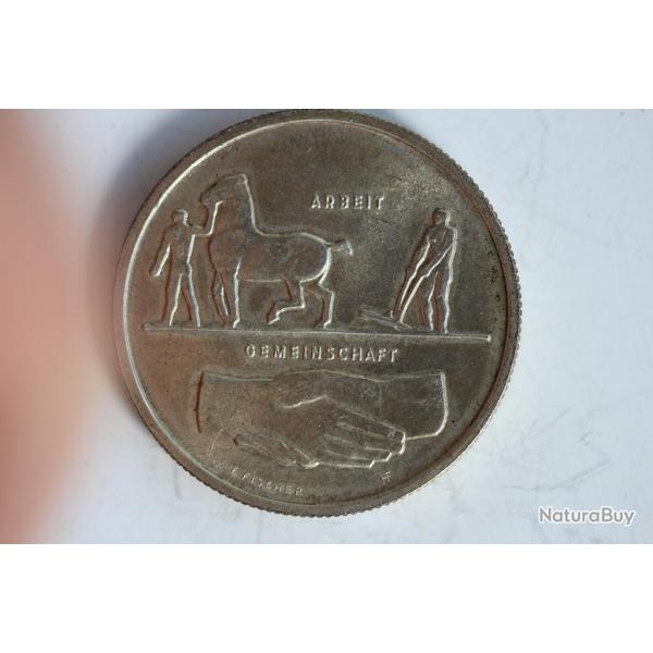 Monnaie argent 5 Francs 1939 Landesausstellung Zrich