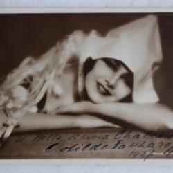 Clotilde Sakharoff Clotilde Von Derp Autographe photo dédicacée 1927