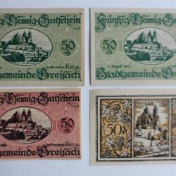 Billets de nécessité 50 Pfennig Breisach 1920 Allemagne