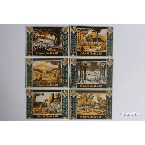 Billets de ncessit 50 Pfennig Zell im Wiesental 1921 Allemagne