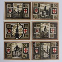 Billets de nécessité 50 Pfennig Freiburg im Breisgau 1921 Allemagne