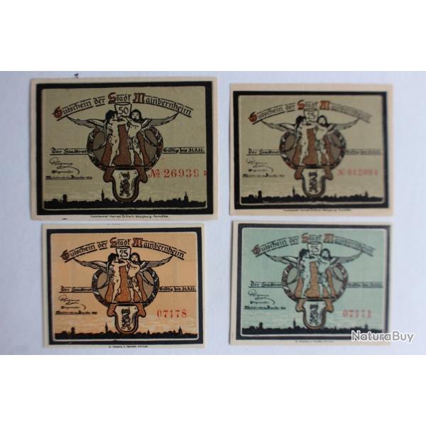 Billets de ncessit Pfennig Mainbernheim 1921 Allemagne