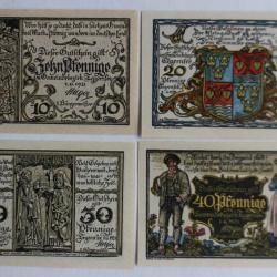 Billets de nécessité Pfennig Tegernsee 1921 Allemagne