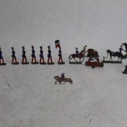 Soldats plats d'étain France jouet