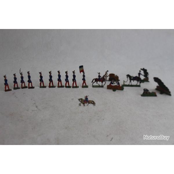 Soldats plats d'tain France jouet