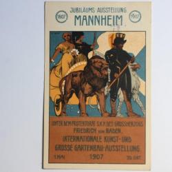 Carte postale ancienne Jubiläums-Ausstellung Mannheim 1907 Allemagne