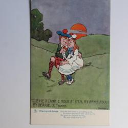 Carte postale ancienne illustrée HAMISH Oilette Illustrated Songs