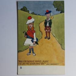 Carte postale ancienne illustrée HAMISH Raphael Tuck Oilette