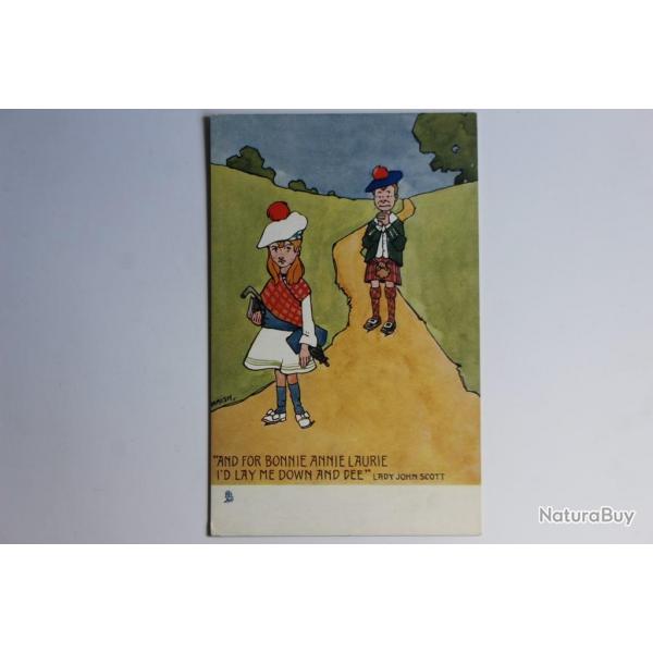 Carte postale ancienne illustre HAMISH Raphael Tuck Oilette