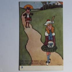 Carte postale ancienne illustrée HAMISH Raphael Tuck Oilette