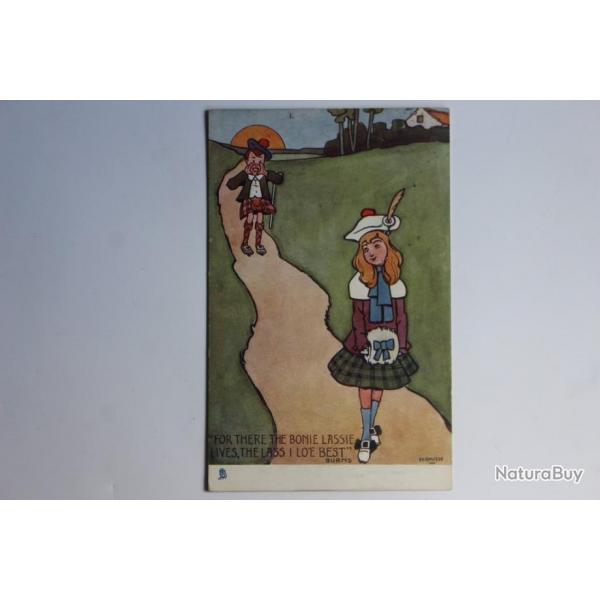 Carte postale ancienne illustre HAMISH Raphael Tuck Oilette