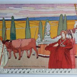 Carte postale ancienne Fête des vignerons Cérès Vevey 1905 Suisse