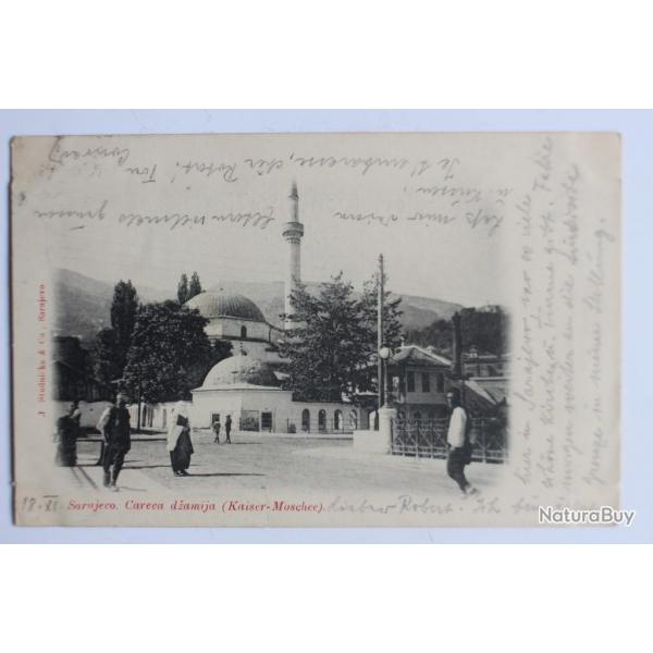 Carte postale ancienne Sarajevo Careva dzamija Bosnie-Herzgovine