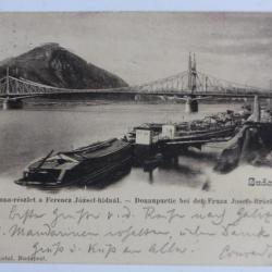 Carte postale ancienne Budapest Hongrie Duna-részlet Ferenez