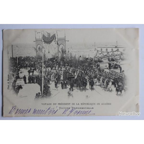 Carte postale ancienne Voiture Prsidentielle Algrie