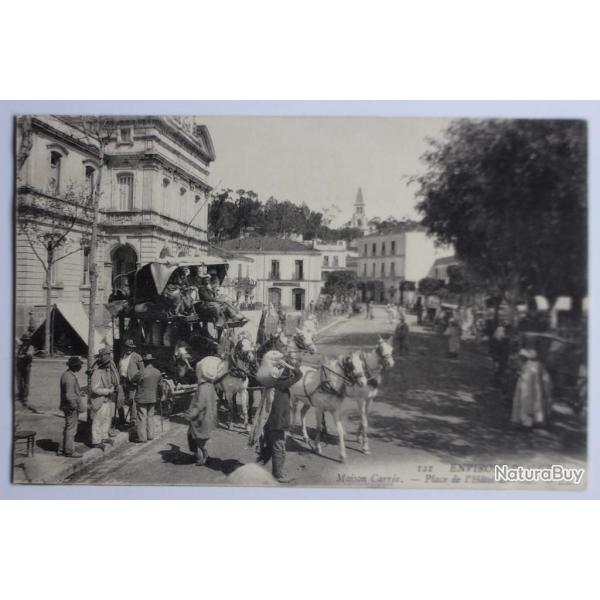 Carte postale ancienne Environs d'Alger Maison carre Algrie