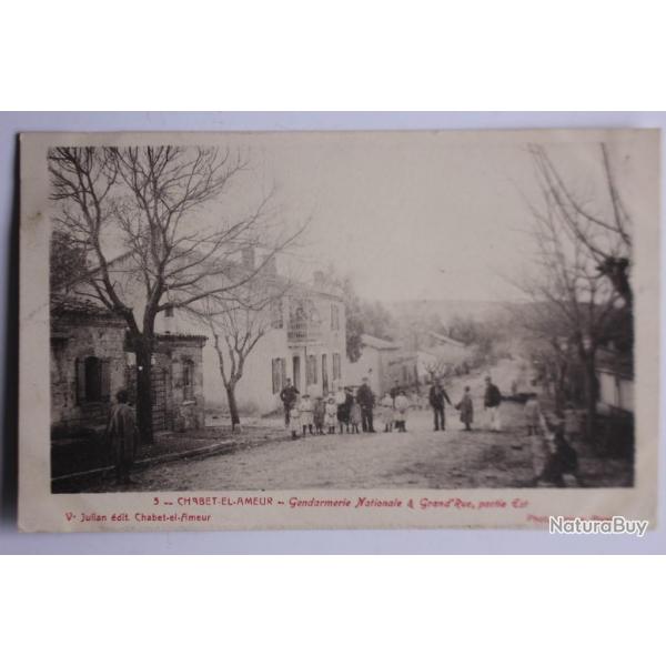 Carte postale ancienne Chabet-El-Ameur Gendarmerie Nationale Algrie