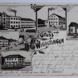 Carte postale ancienne Gruss aus Wigoltingen Suisse