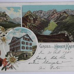 Carte postale ancienne Gruss vom Hohen Kasten Suisse