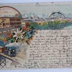 Carte postale ancienne Gruss vom Buenzer-Rothhorn Suisse