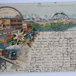 Carte postale ancienne Gruss vom Brienzer-Rothorn Suisse