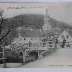 Carte postale ancienne Gruss aus Anger Suisse