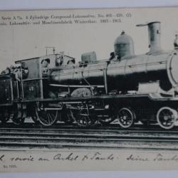 Carte postale ancienne S.B.B. Locomotive à cylindre Suisse