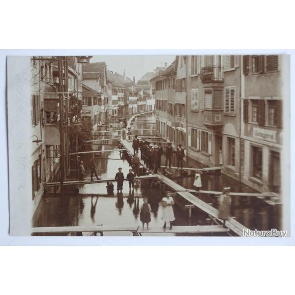 Carte photo Inondation Steckborn im wasser Thurgovie Suisse