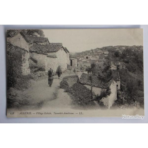 Carte postale ancienne Village Kabyle Taourirt-Amokram Algrie