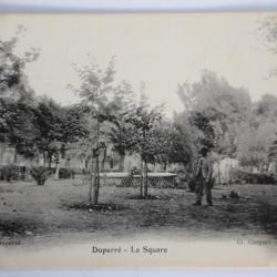 Carte postale ancienne Duperré Le square Algérie