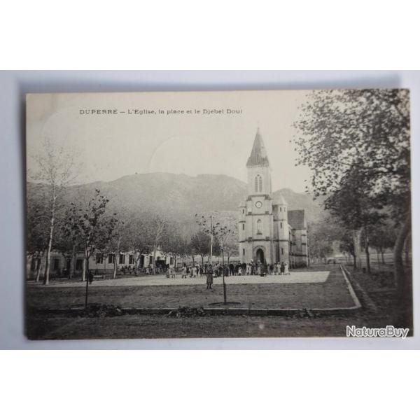 Carte postale ancienne Duperr glise et Djebel Doui Algrie