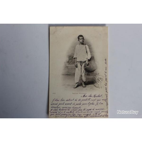 Carte postale ancienne Yaouled Portefaix Algrie enfant