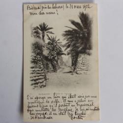Carte postale ancienne El-Kantara Entrée du village Algérie