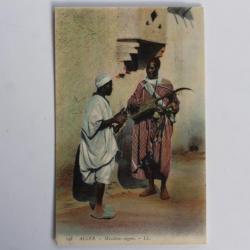 Carte postale ancienne Alger Musiciens nègres Algérie