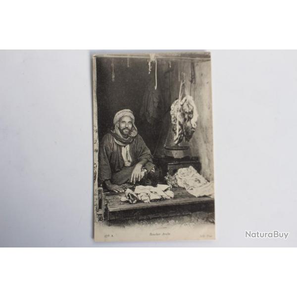 Carte postale ancienne Boucher Arabe Algrie