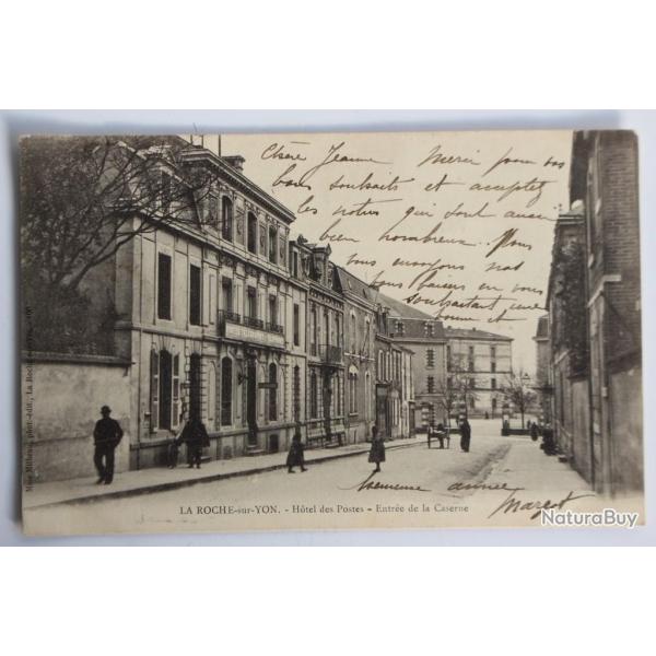 Carte postale ancienne La Roche-sur-Yon Htel des Postes